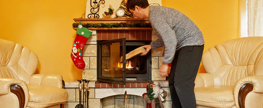Rusted Metal Fireplace Restoration in Valdosta, Georgia